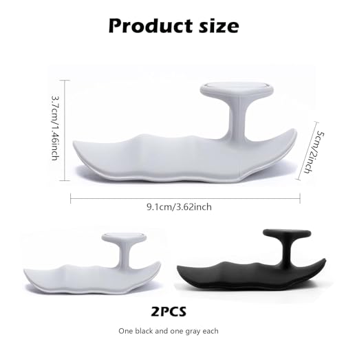 Zytiqt 2 Pairs Gym Hand Grip, Gym Grips for Men, Non-Slip Weight Lifting Grips for Enhanced Grip Strength and Palm Protection, Black and Gray Hand Gripper for Dumbbell Workout and Home Training - Image 2