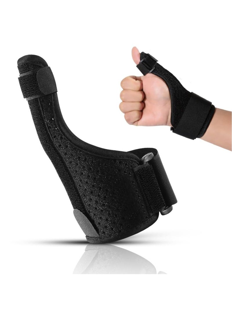 كيلا دعامة الإبهام الطويلة، دعامة الإبهام الزناد تناسب الرجال والنساء اليد اليمنى واليسرى، دعامة الإبهام الرياضية مع ألومنيوم قابل للإزالة، دعامة الإصبع للالتواءات ومتلازمة النفق الرسغي وتخفيف آلام الزناد - Image 1