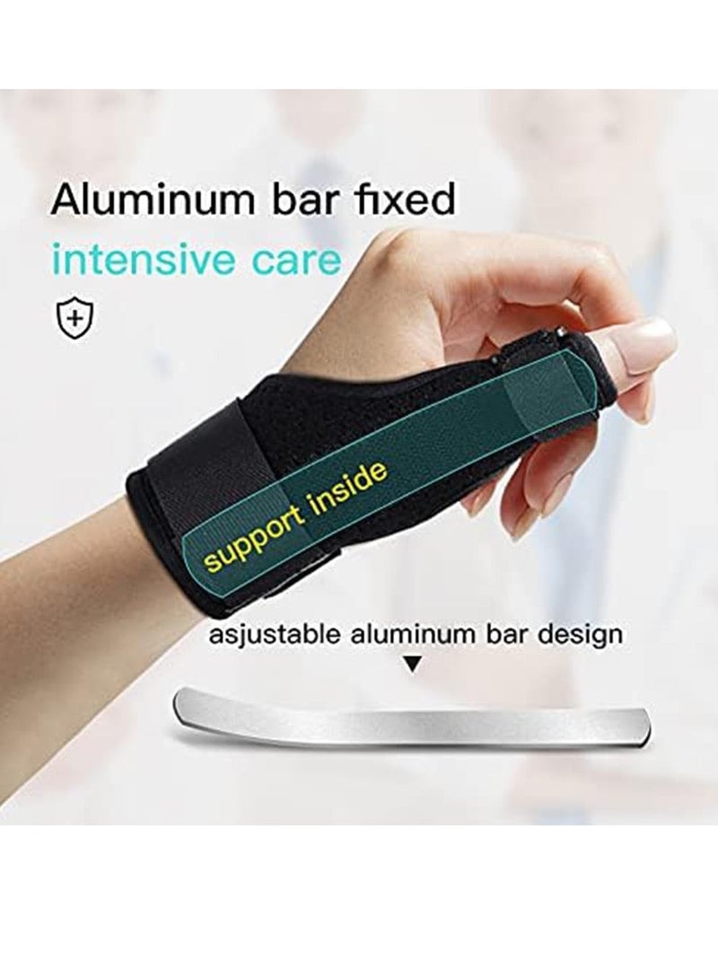 كيلا دعامة الإبهام الطويلة، دعامة الإبهام الزناد تناسب الرجال والنساء اليد اليمنى واليسرى، دعامة الإبهام الرياضية مع ألومنيوم قابل للإزالة، دعامة الإصبع للالتواءات ومتلازمة النفق الرسغي وتخفيف آلام الزناد - Image 2