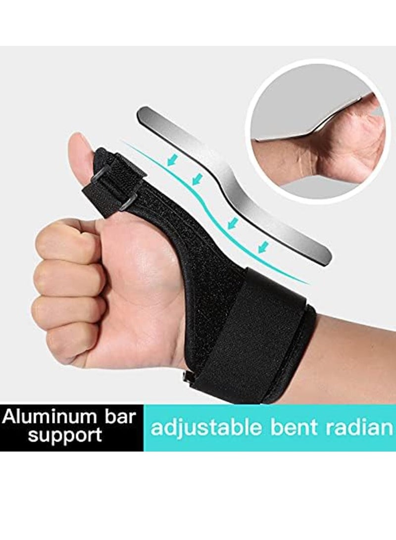 كيلا دعامة الإبهام الطويلة، دعامة الإبهام الزناد تناسب الرجال والنساء اليد اليمنى واليسرى، دعامة الإبهام الرياضية مع ألومنيوم قابل للإزالة، دعامة الإصبع للالتواءات ومتلازمة النفق الرسغي وتخفيف آلام الزناد - Image 3