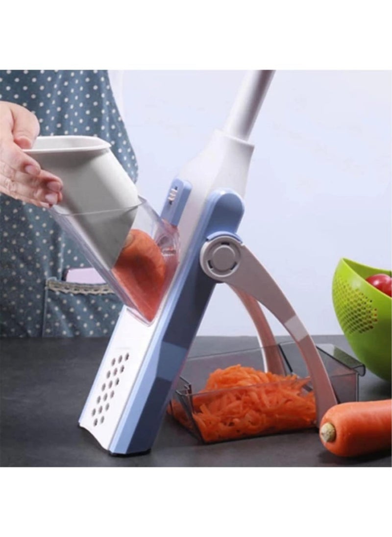 ELTRAZONE Vegetable Cutter Safe Mandoline Slicer TikTok Adjustable Vegetable Chopper Multi purpose Food Vegetable Slicer for Kitchen - Image 4