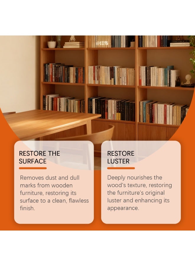 Jakehoe شمع تنظيف الأثاث الطبيعي - شمع العناية بالخشب JAKEHOE، ينظف الغبار بسرعة، يصلح الخدوش، مناسب للأرضيات الخشبية والطاولات والكراسي والخزائن | يحمي ويعيد اللمعان، مناسب لمختلف الاستخدامات - Image 2