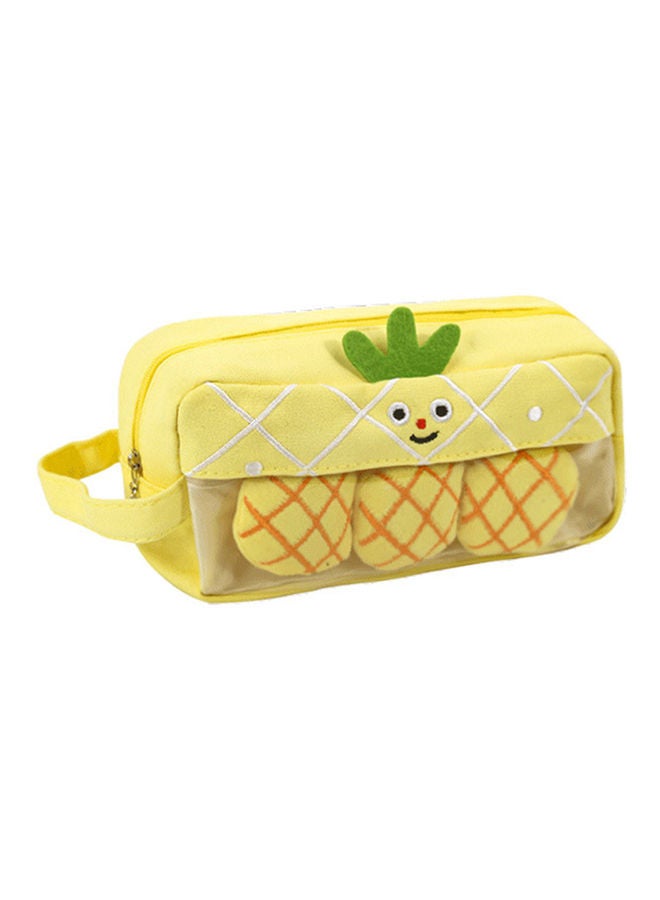 NIBEMINENT Easy To Pull Pencil Pouch Yellow 