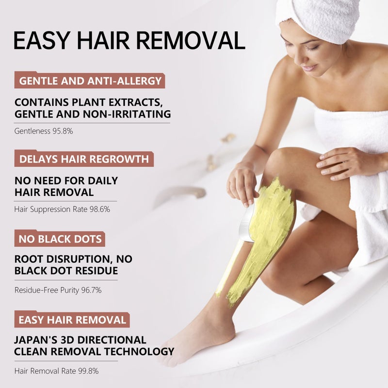 VGO Painless Bikini Gel for Women & Men, Unwanted Hair Removal for All Skin Types, 120ml / 4.06oz - Image 3