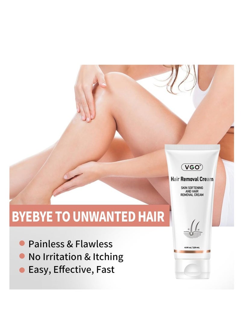 VGO VGO Painless Bikini Gel for Women & Men, Unwanted Hair Removal for All Skin Types, 120ml / 4.06oz  - Image 3
