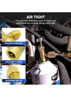 SYOSI R134A Can Tap Valves, Self-Sealing and Puncture Style Refrigerant Can Tap with Tank Adapters for Refilling Automotive Air Conditioning Systems  - Image 3
