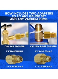 SYOSI R134A Can Tap Valves, Self-Sealing and Puncture Style Refrigerant Can Tap with Tank Adapters for Refilling Automotive Air Conditioning Systems  - Image 5