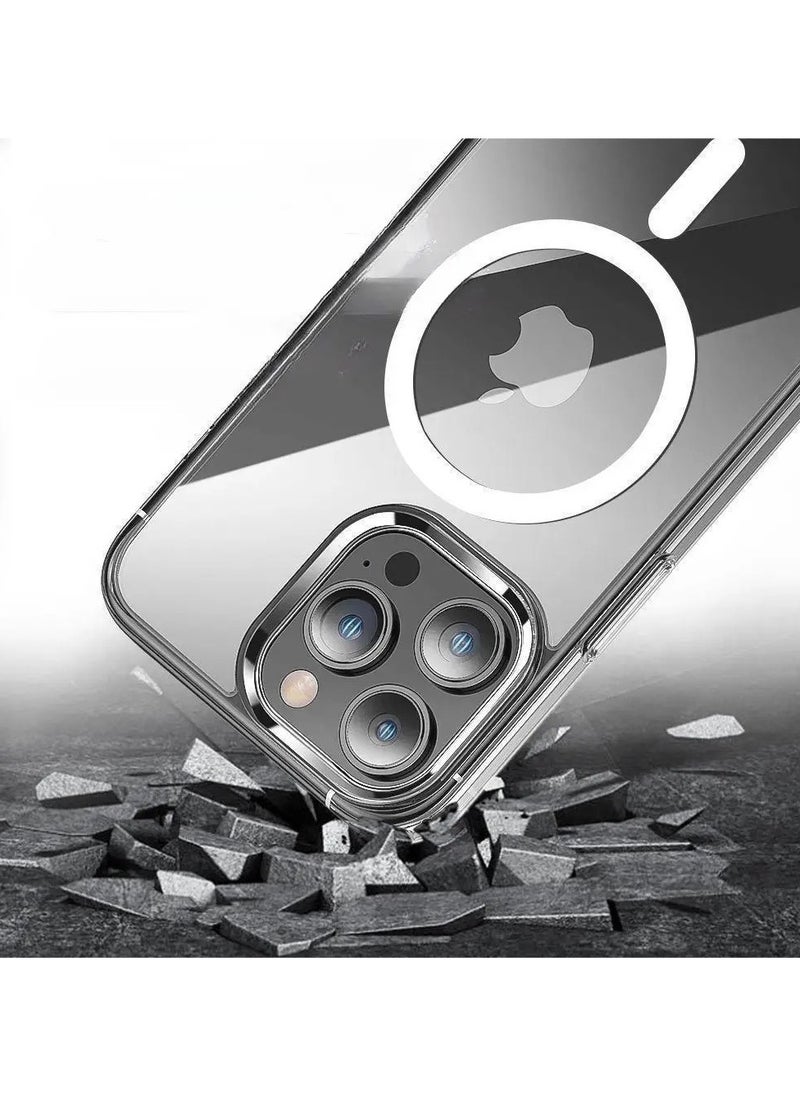 Generic - iPhone 14 Pro Magnetic Case Strong Protection Shockproof Anti-Yellowing Anti-Scratch - Image 1