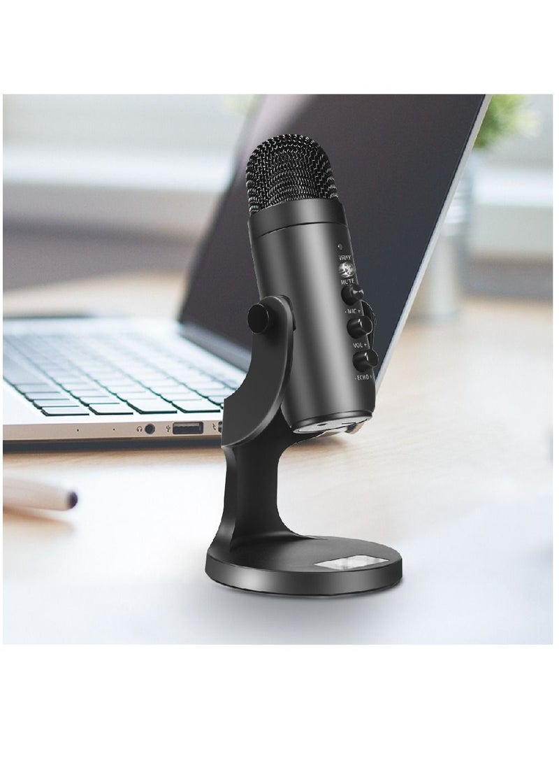 Jmary Professional Condenser MC-PW8 Desktop USB Recording And Live Microphone For PC Computer Laptop - Image 2