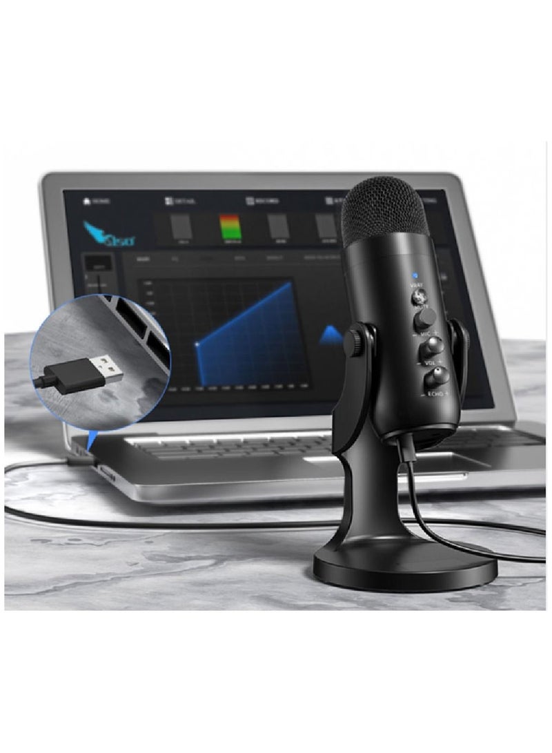 Jmary Professional Condenser MC-PW8 Desktop USB Recording And Live Microphone For PC Computer Laptop - Image 5