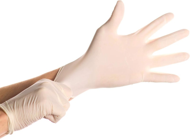 SAFE GUARD Latex Powder Free Gloves, Small, 100 Count (Pack of 1) - Image 2