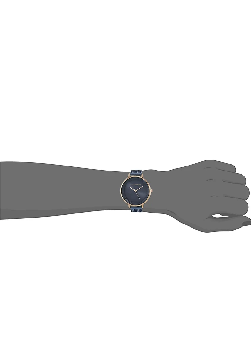 French Connection French Connection Analog Dial Women's Watch, Blue Mesh, Stainless Steel