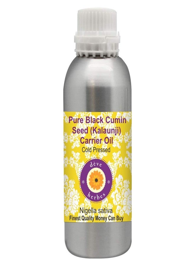 Deve Herbes Pure Black Cumin Seed (Kalaunji) Oil (Nigella sativa) | Cold Pressed | Natural | Undiluted | For Diluting Essential Oils | For Hair, Skin & Massage | Men & Women | 300ml - Image 1
