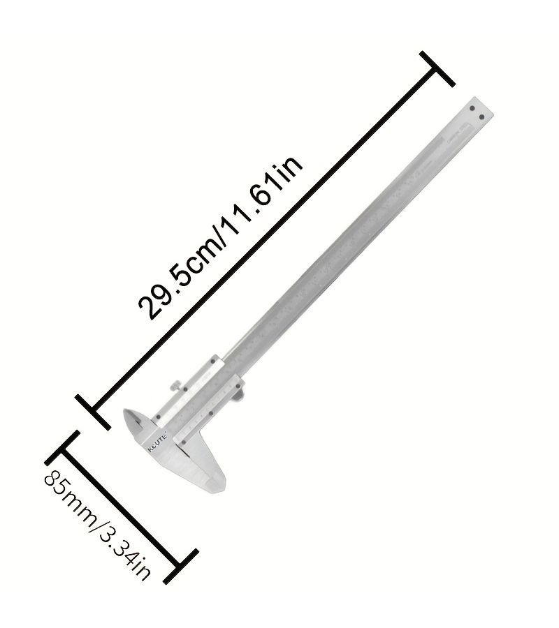 High Precision 0 200 mm Small Industrial Steel Vernier Caliper Dual Scale Metric Imperial - Image 2