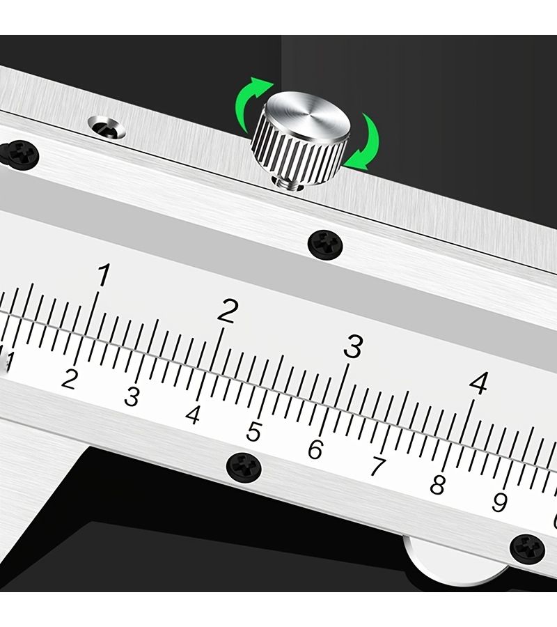 High Precision 0 200 mm Small Industrial Steel Vernier Caliper Dual Scale Metric Imperial - Image 4
