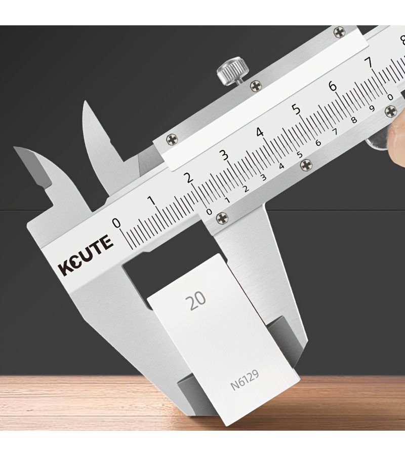 High Precision 0 200 mm Small Industrial Steel Vernier Caliper Dual Scale Metric Imperial - Image 5