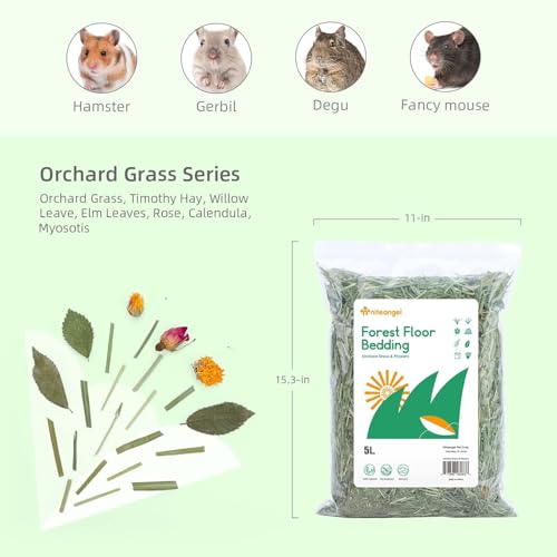 Niteangel Natural Soft Hamster Bedding Mate Small Animal Habitat Decor for Syrian Dwarf Hamsters Gerbils Mice Degus Bunny or Other SmallSized Pet - Image 3