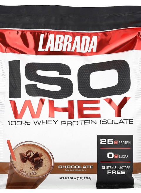 ISO Whey 100% Whey Protein Isolate Chocolate 5 lb (2268 g)