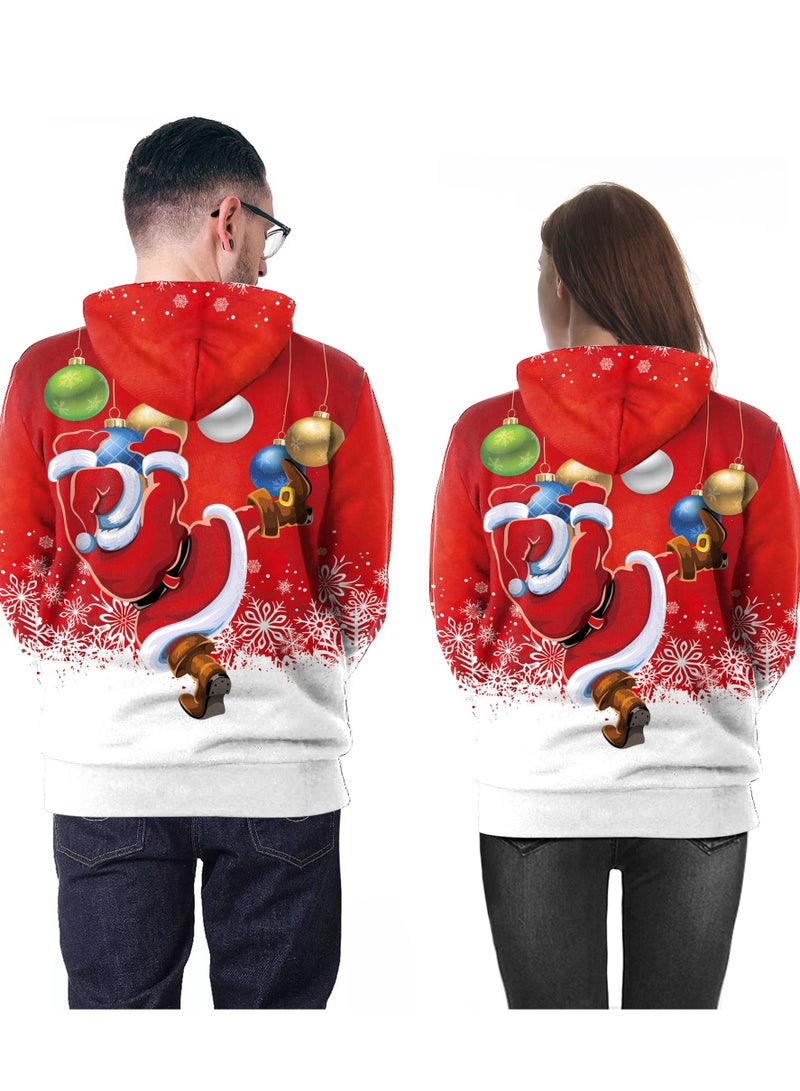 2PCS Christmas Puppies 3D Digital Printed Hoodie for Ladies Couple Hoodies - Image 2