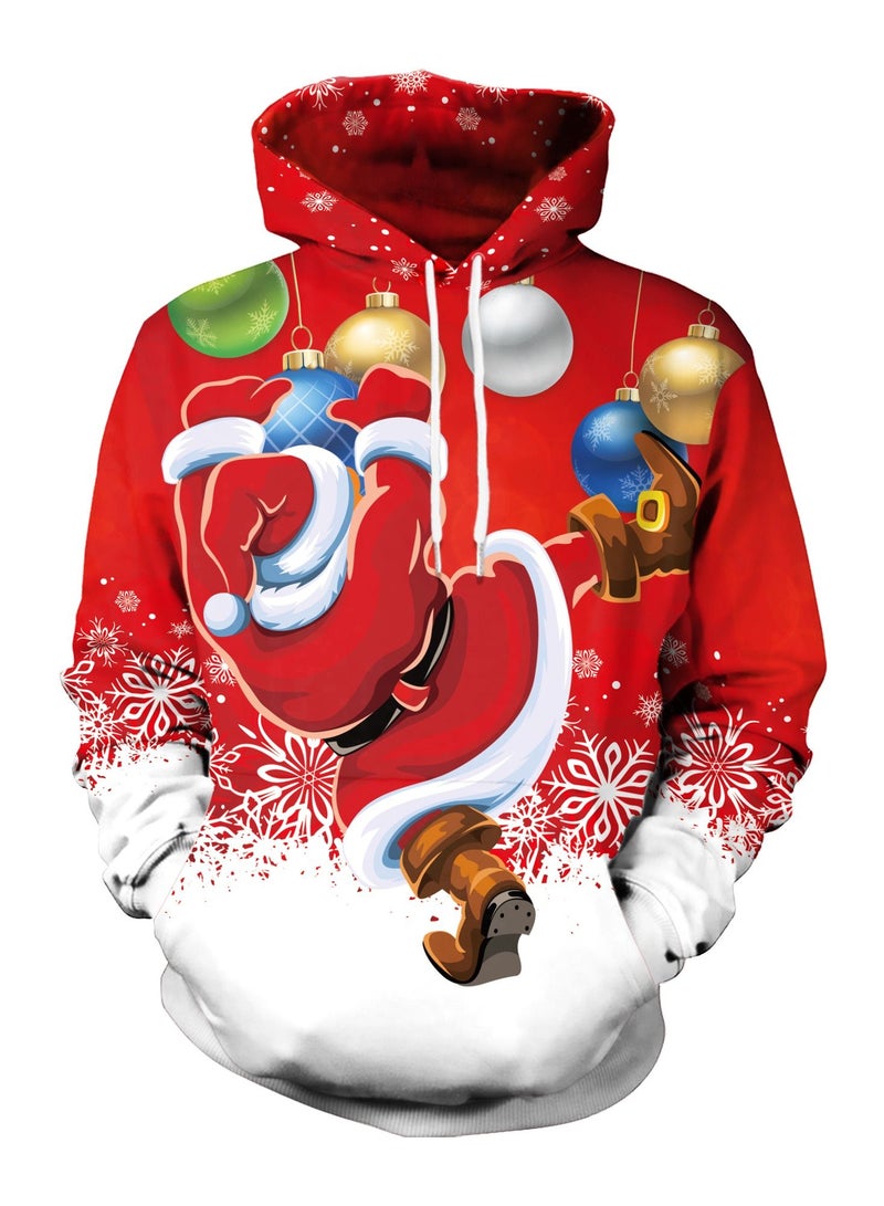 2PCS Christmas Puppies 3D Digital Printed Hoodie for Ladies Couple Hoodies - Image 3
