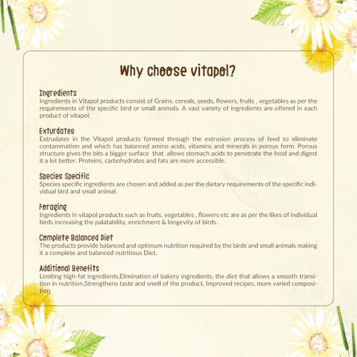 Vitapol Vita Herbal Hay for Rabbits & Rodents | Best Natural Polish Meadow Grass with Chamomile | High Fiber Digestive & Dental Care | (500 Gram, Pack of 2) - Image 3