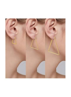 Fayrouz Jewellery Fayruz Jewelry Titanium Steel Geometric Gold Earrings for Men Women Hypoallergenic Huggie Hoop Earrings Set for Cartilage Piercing Suitable for All Occasions  - Image 2