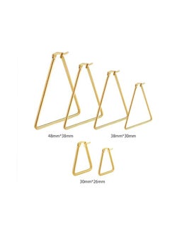 Fayrouz Jewellery Fayruz Jewelry Titanium Steel Geometric Gold Earrings for Men Women Hypoallergenic Huggie Hoop Earrings Set for Cartilage Piercing Suitable for All Occasions  - Image 4