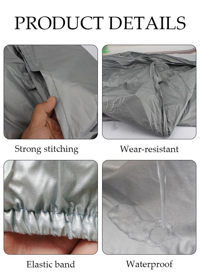 DUNISO Full Car Covers Sunscreen UV Protection  Indoor Outdoor Sunscreen Heat Protection DustWind/Water/Weatherproof Anti-Uv Scratch-Resistant Sedan Universal Suit L  - Image 3