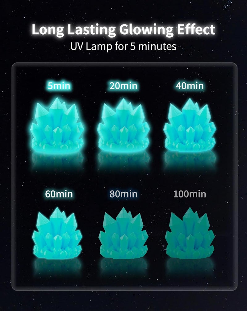 DURAMIC 3D PLA Glow Turquoise in The Dark Filament 1.75mm 1Kg, 3D Printing Luminous Filament 1.75mm Dimensional Accuracy +/- 0.02 mm, Fit Most FDM 3D Printers - Image 3