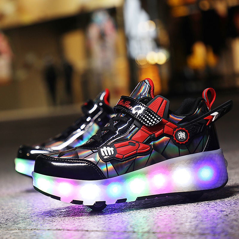 Heelby Shoes Children'S Pulley Deformation Four-Wheel Skating With Wheels Can Accept Men'S And Women'S Roller Skating Automatic - Image 1