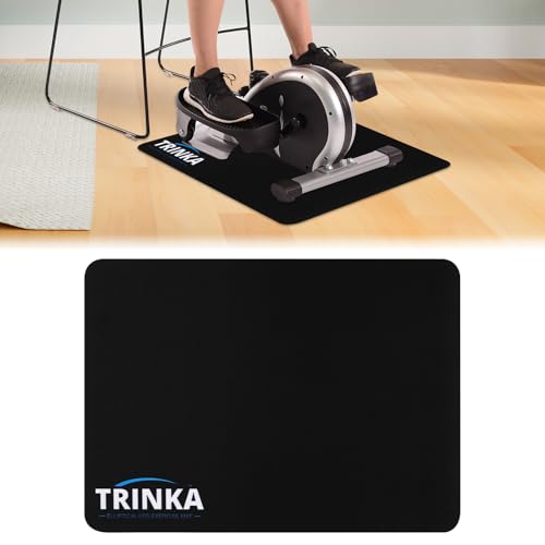 TRINKA Non-Slip Workout Mat for Under Desk Elliptical Machine, Mats for Exercise Equipment, Suitable for Electric Seated Foot Pedal Exerciser, Enhanced Stability & Floor Protection - Image 1