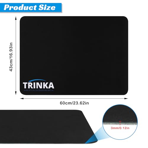 TRINKA Non-Slip Workout Mat for Under Desk Elliptical Machine, Mats for Exercise Equipment, Suitable for Electric Seated Foot Pedal Exerciser, Enhanced Stability & Floor Protection - Image 3