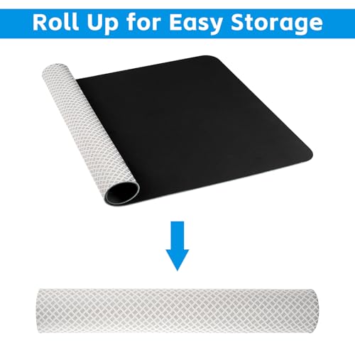 TRINKA Non-Slip Workout Mat for Under Desk Elliptical Machine, Mats for Exercise Equipment, Suitable for Electric Seated Foot Pedal Exerciser, Enhanced Stability & Floor Protection - Image 5