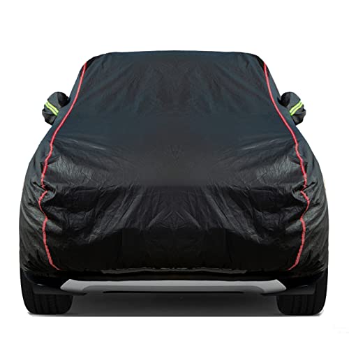 QUYDDC Breathable New Material, Waterproof Car Cover, Locks and Zipper Doors, Sunscreen Waterproof UV Prevention Snowproof Wind and Windproof,Suitable for Indoor Outdoor,for SUV (181" to 190") B11 - Image 1