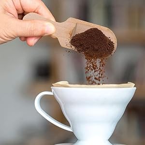 GETZET 6 PCS Natural Wooden Spoon Handle Scooping Candy, Bath Salts, Laundry Detergent Washing Powder, Condiments, Coffee Beans or Tea for Kitchen Cooking Masala, Resturant Use. (Pack of 6) - Image 5