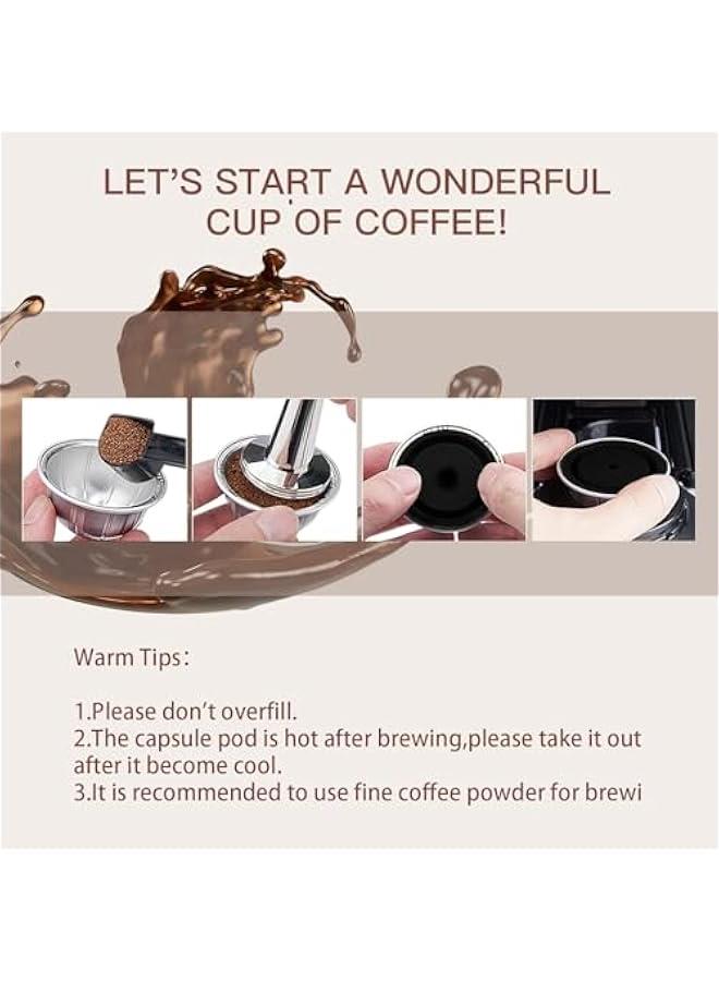 Arabest Reusable Coffee Capsule Lids for Original Nespresso Pods Vertuoline, Food Grade Silicone Caps for Any Sizes of Reusable Nespresso Refillable Capsule with Scoop and Brush (Black) - Image 4