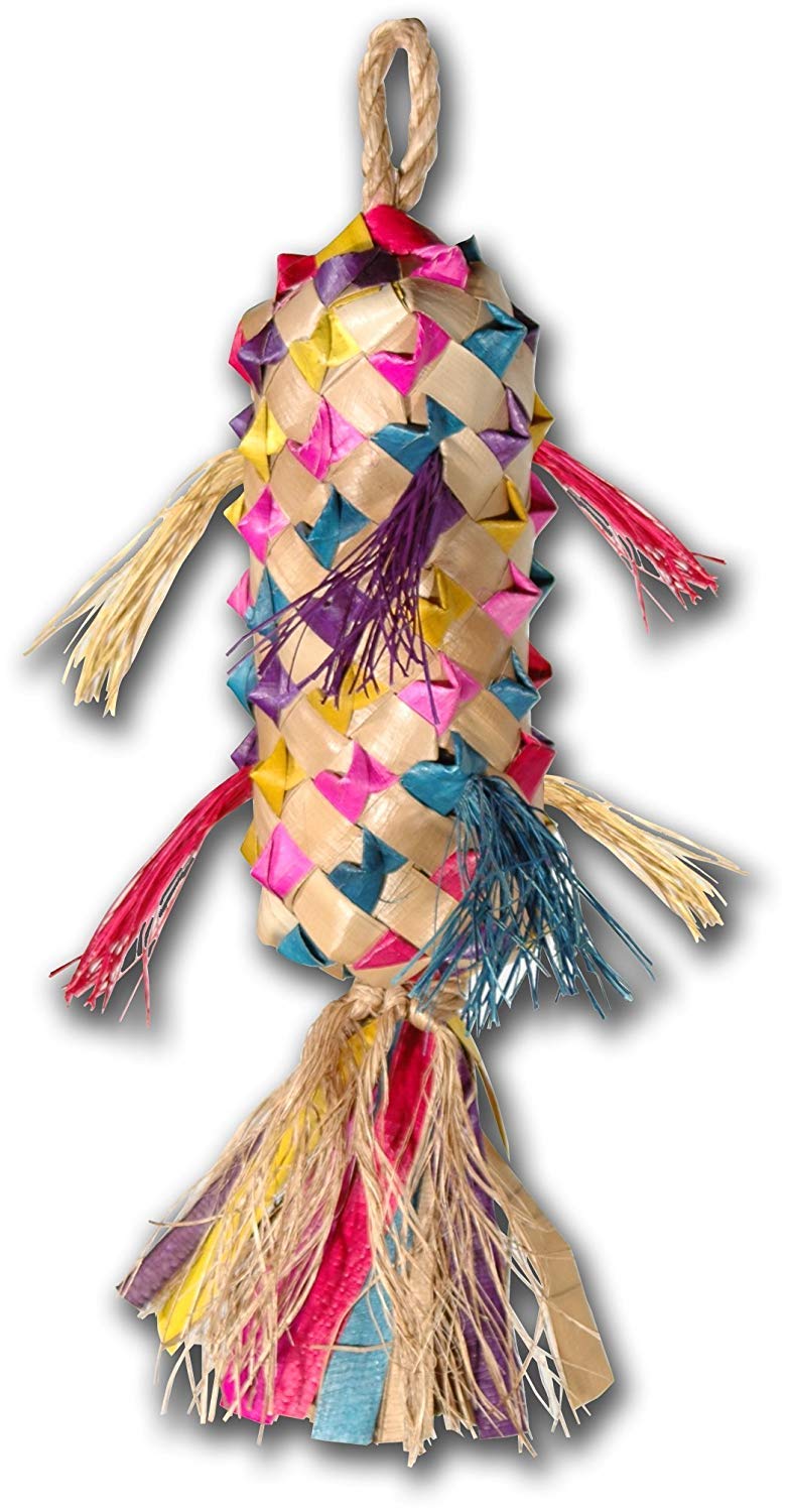 Planet Pleasures Spiked Pinata Small 7 Natural Bird Toy - Image 2