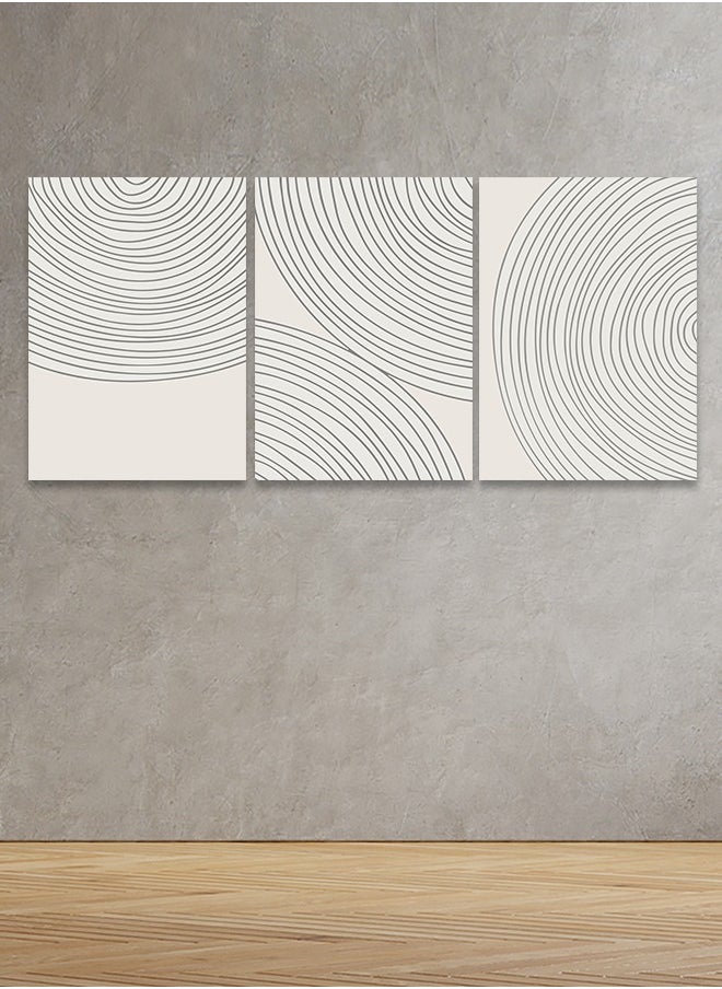 Marktna Decorative Wall Art Painting With a Bohemian Art Design 3 Pieces Size 120x60cm  - Image 1