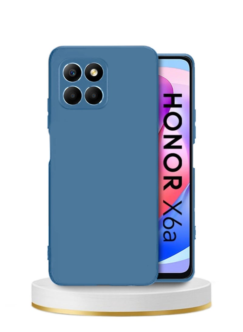 Techie جراب خلفي من السيليكون TPU أنيق من Techie لهاتف Honor X6a – تصميم نحيف وناعم وناعم – أزرق داكن - Image 1