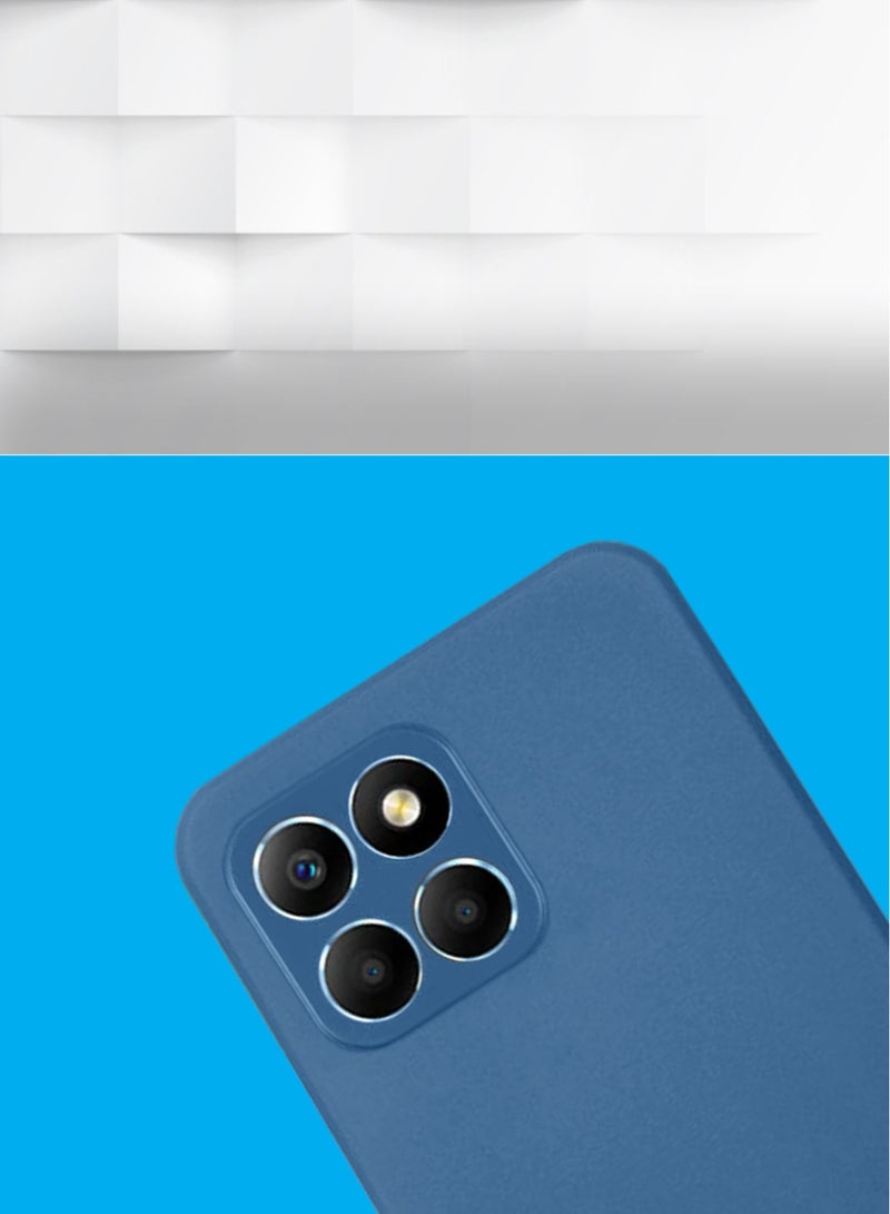 Techie جراب خلفي من السيليكون TPU أنيق من Techie لهاتف Honor X6a – تصميم نحيف وناعم وناعم – أزرق داكن - Image 4