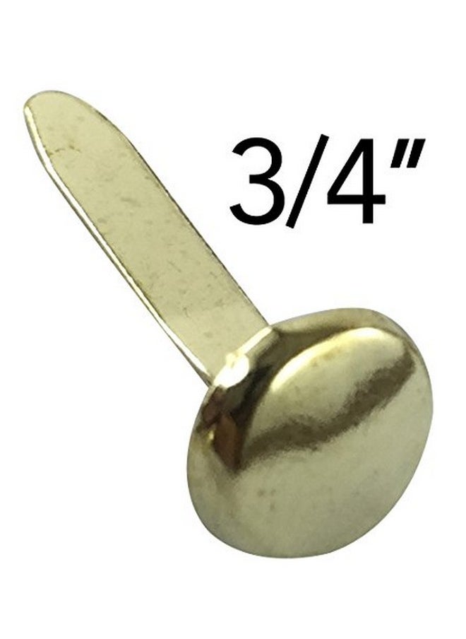 Clipco Paper Fasteners Medium 3/4-Inch Brass Plated (100-Pack)  - Image 2