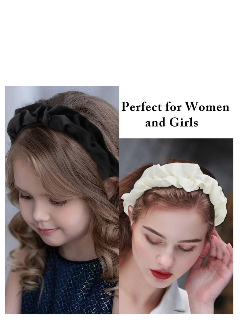Head Bands for Women's Hair 3 Pcs Womens Headbands Silk Headband Non Slip Fashion Hair Bands Dressy Head Bands for women Girls - Image 4
