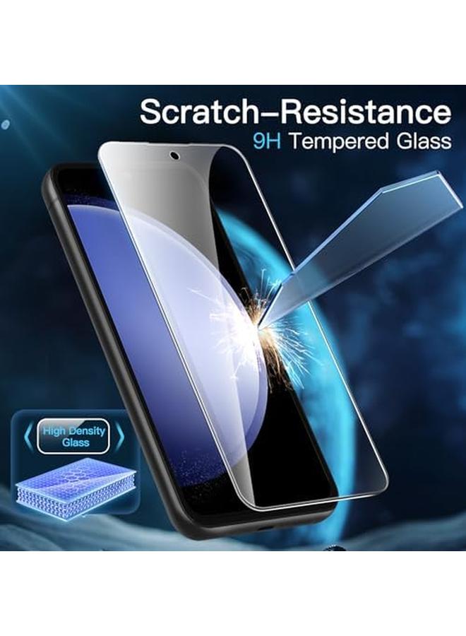 Jetech Screen Protector For Samsung Galaxy S23 Fe 6.4 Inch Fingerprint Compatible Tempered Glass Film Hd Clear 3 Pack - Image 3