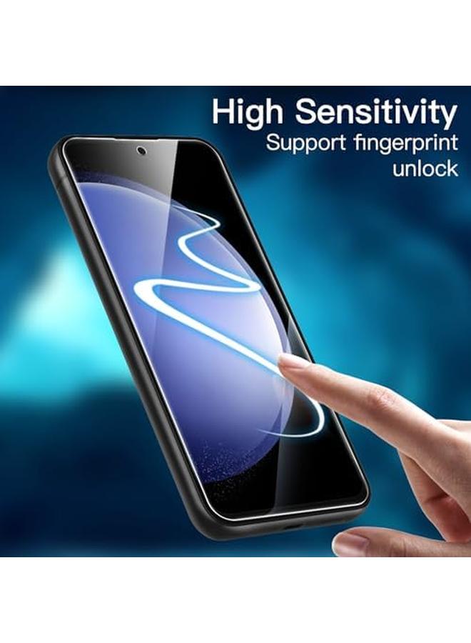 Jetech Screen Protector For Samsung Galaxy S23 Fe 6.4 Inch Fingerprint Compatible Tempered Glass Film Hd Clear 3 Pack - Image 4