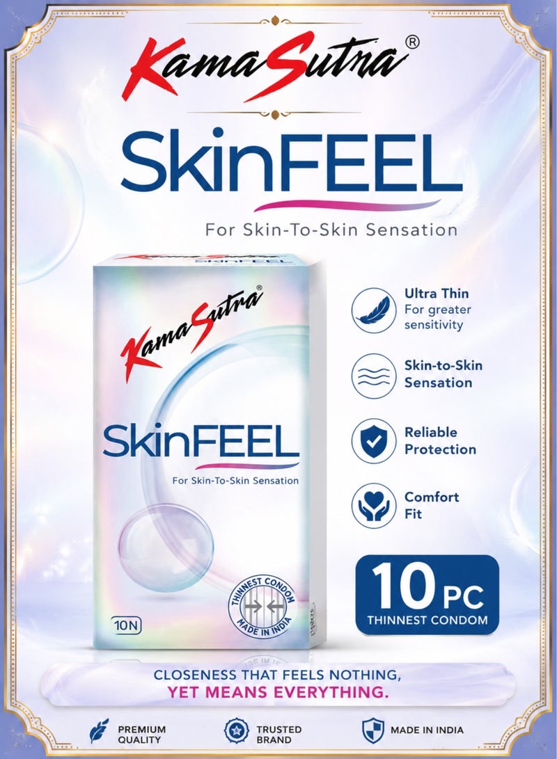 Kamasutra SkinFEEL Thinnest Condom For Men 10N - Image 1