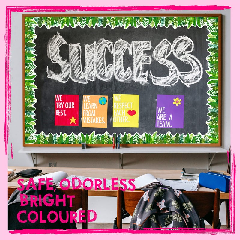 ERKE 60 Feet Bulletin Board Borders, Self Adhesive Rolled Border Trim Tropical Leaves Patterns Decoration with Strong & Permanent Adhesive for School, Classroom Offices Wall, Desks, Windows - Image 5