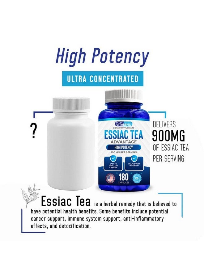 We Like Vitamins Essiac Tea Advantage 180 Capsules 900mg Essiac Herbal Supplement and Immune Booster with Essiac Capsules - Image 4