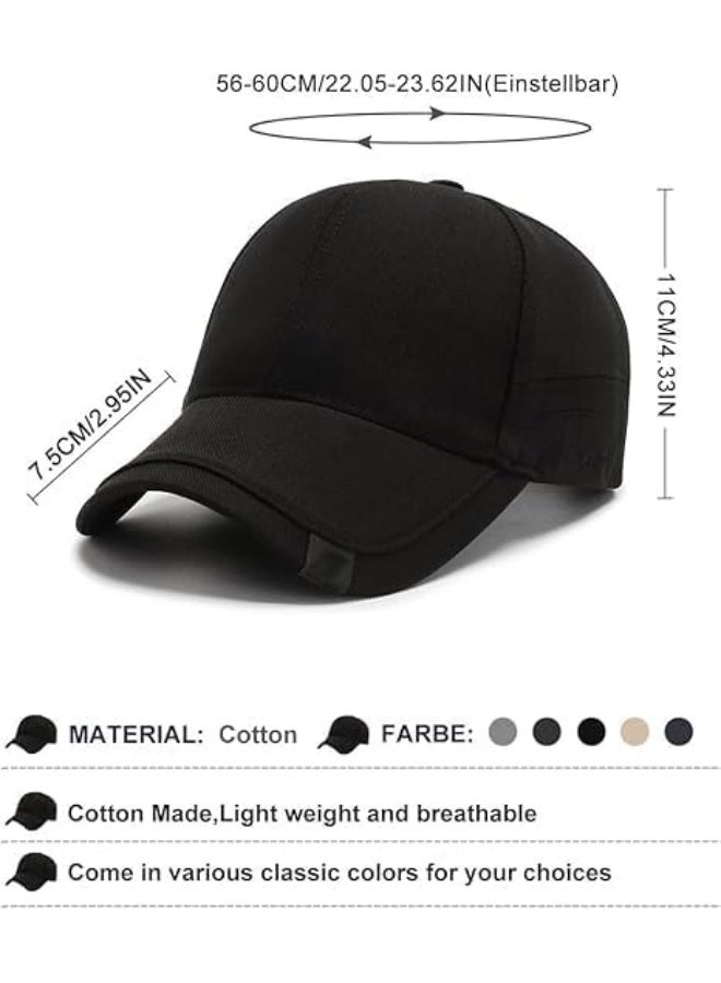 HZYH Men's Adjustable Plain Embroidery Trucker Cap - Breathable Sun Hat for  Summer - Image 2