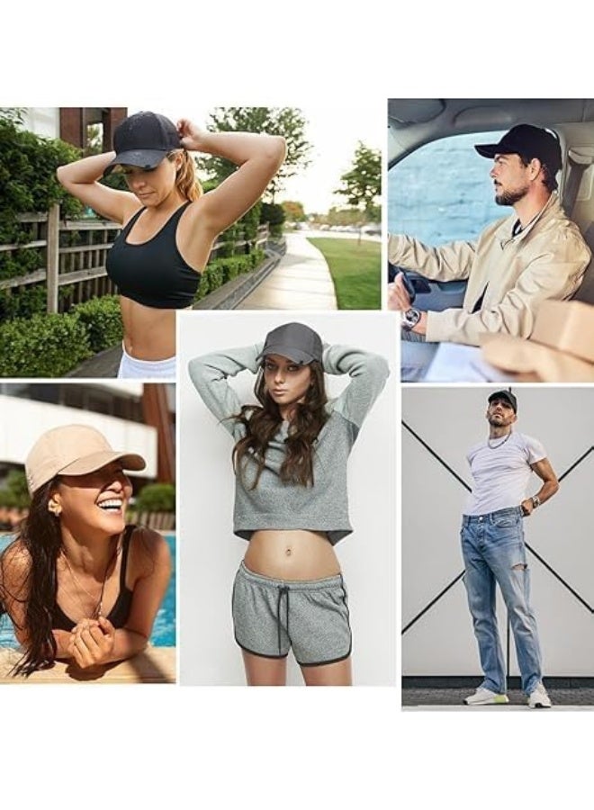 HZYH Men's Adjustable Plain Embroidery Trucker Cap - Breathable Sun Hat for  Summer - Image 5