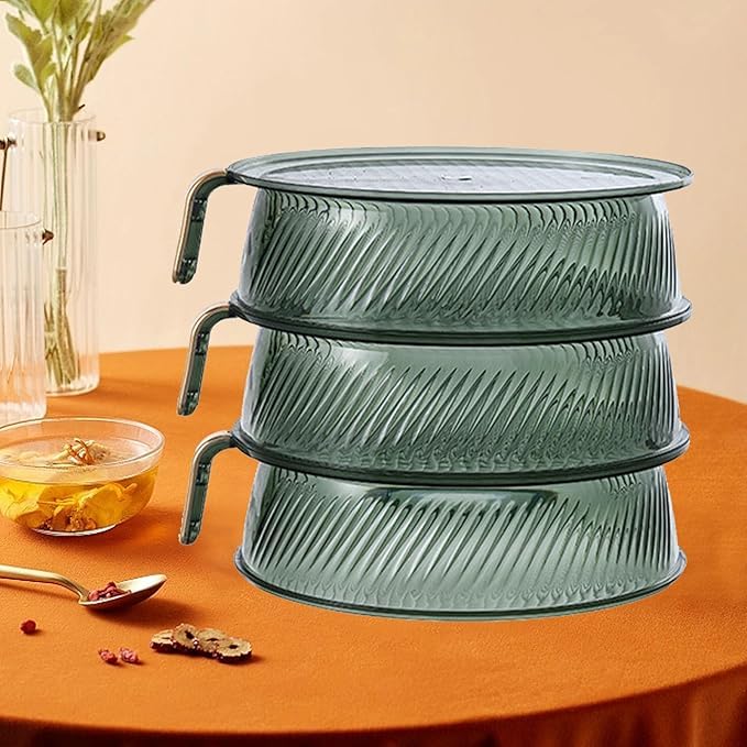 Calyrex Calyrex Food Covers Transparent Green Insulated Food Cover Collapsible Food Tents Vegetable Storage Cover for Outdoors Parties Picnics 3 Layers  - Image 1